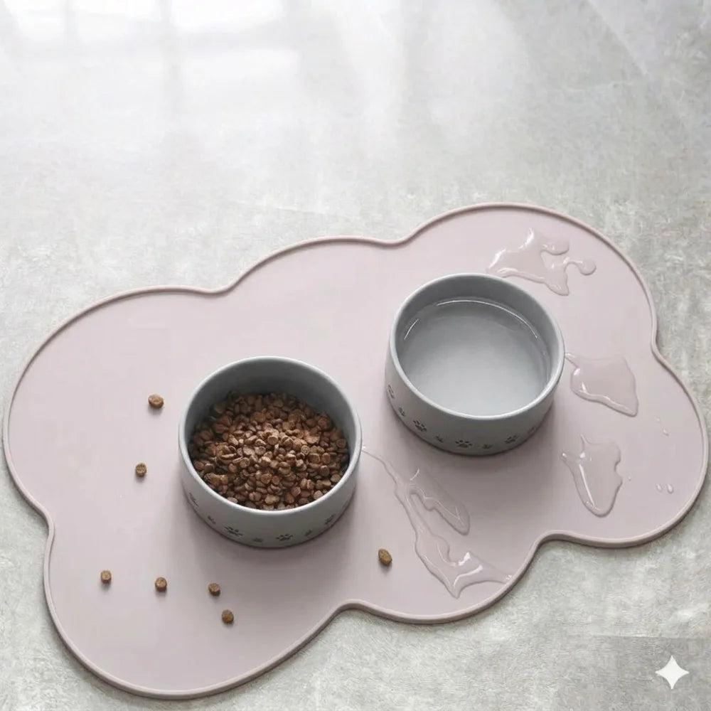 Indoor Pet Mat - Designed for Animals - for Small and Medium-Sized Pets - Compatible with For All Types of Flooring,Dining Mat