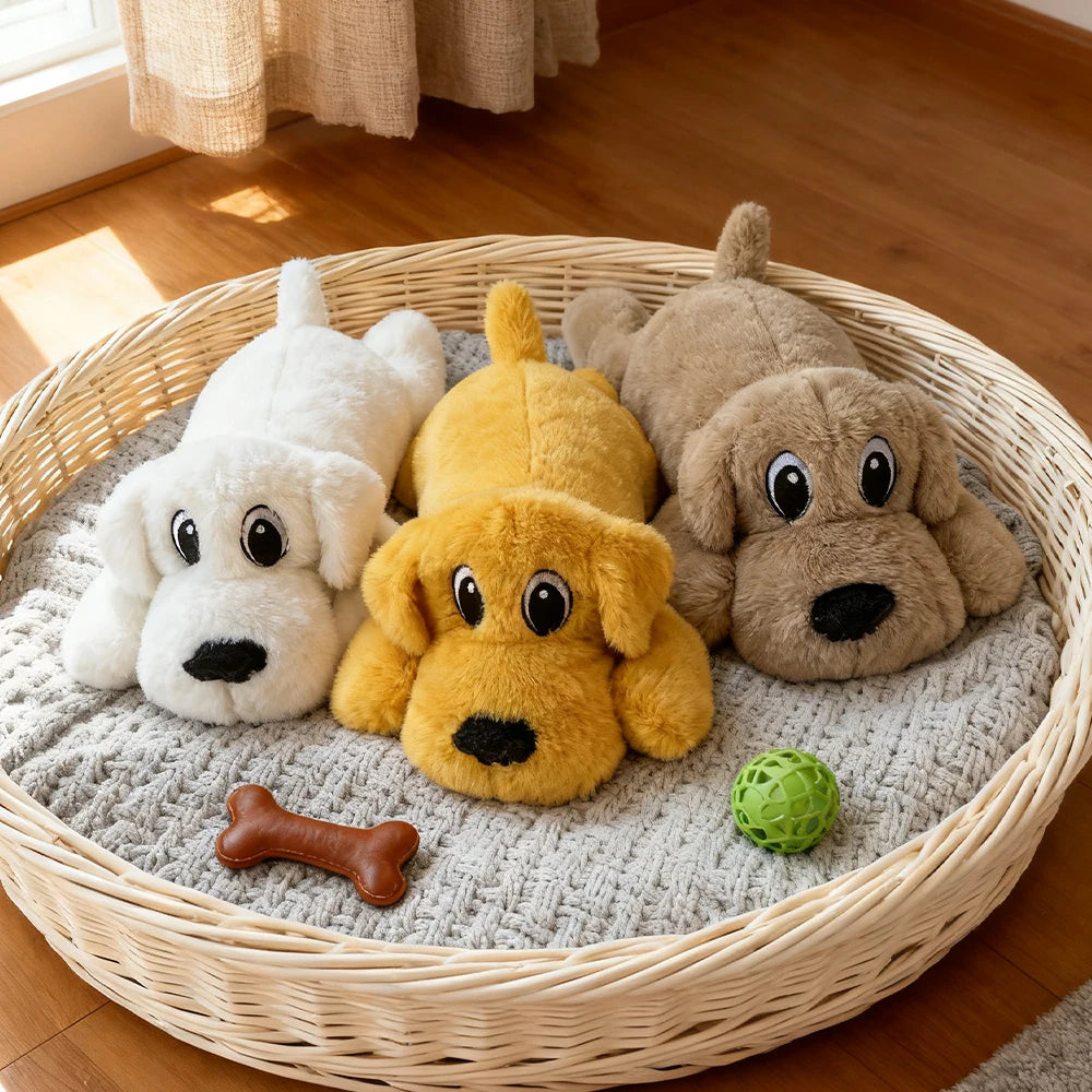 Interactive Soothing Plush Toy for Pets: Double-Layered, Tear-Resistant, Washable, Sound-Making Chew Companion Toy, Suitable for All Dogs and Cats