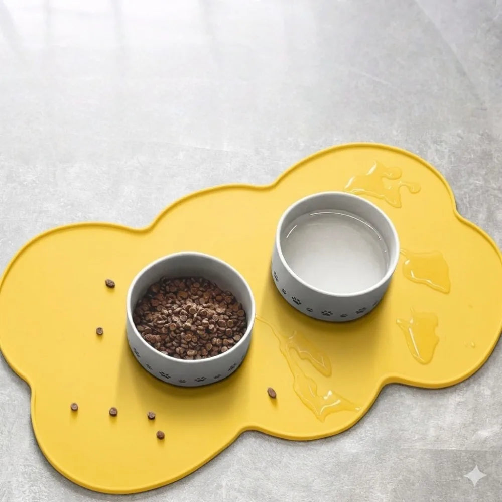 Indoor Pet Mat - Designed for Animals - for Small and Medium-Sized Pets - Compatible with For All Types of Flooring,Dining Mat